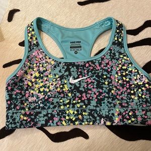 Patterned Nike Pro Sports Bra